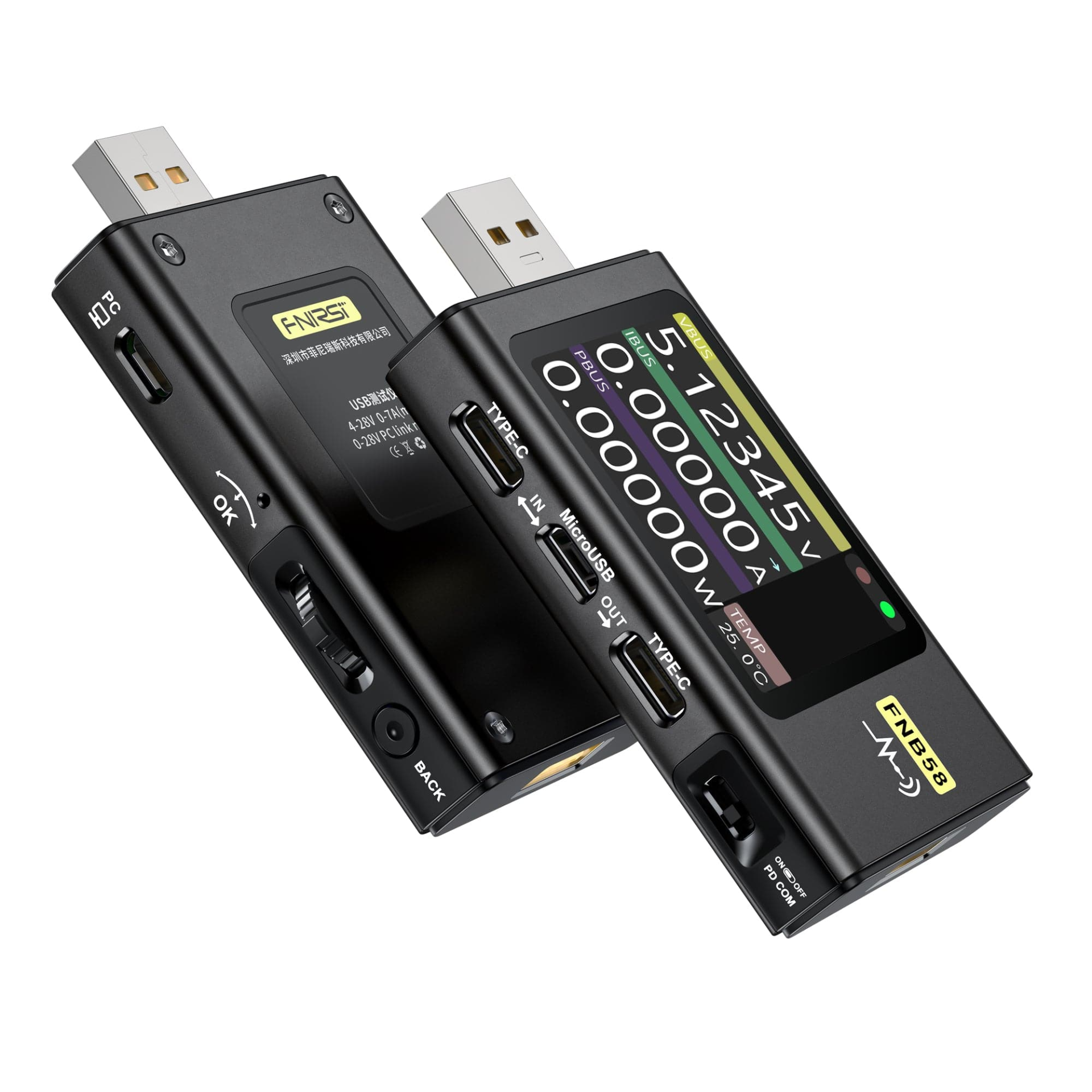 Fnirsi FNB58 USB Hızlı Şarj Test Cihazı